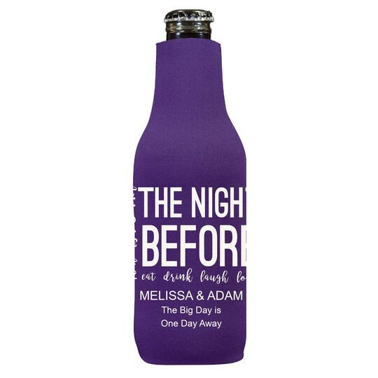 The Night Before Bottle Koozie